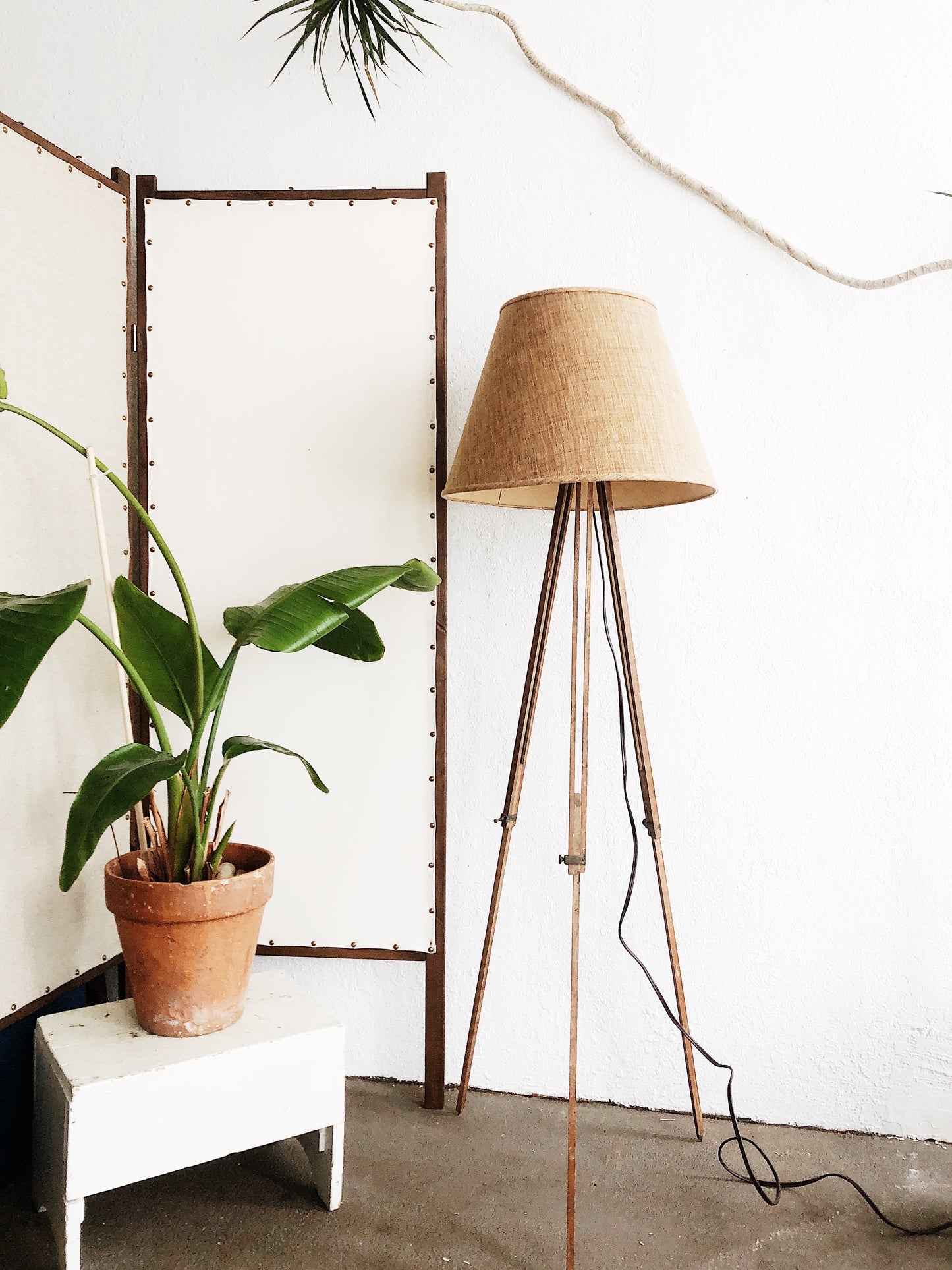 Vintage Tripod Lamp