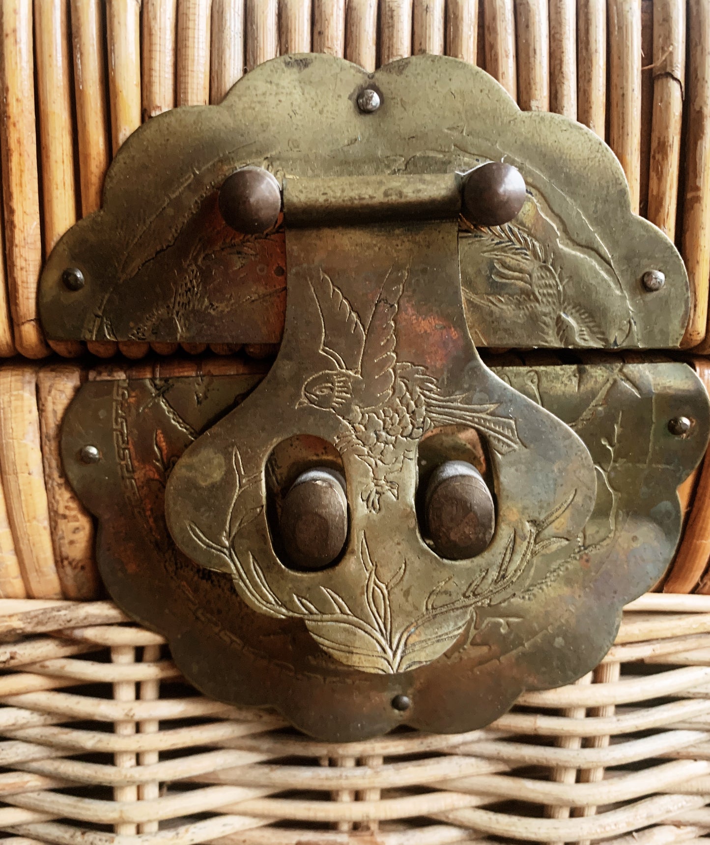 Vintage Wicker Trunk