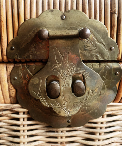 Vintage Wicker Trunk