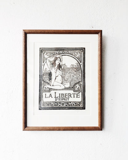 Vintage 1970s Original Etching