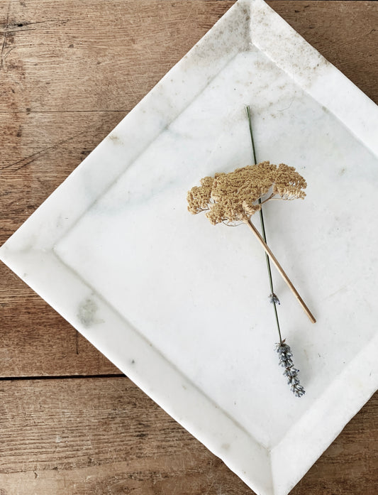 Large Square Marble Tray