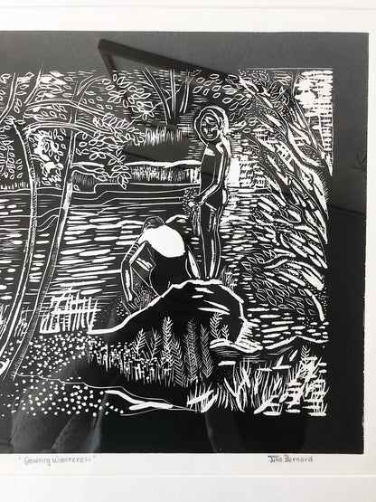 Large Original Woodcut