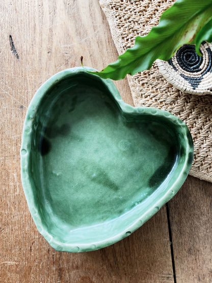 Handmade Heart Pottery Dish