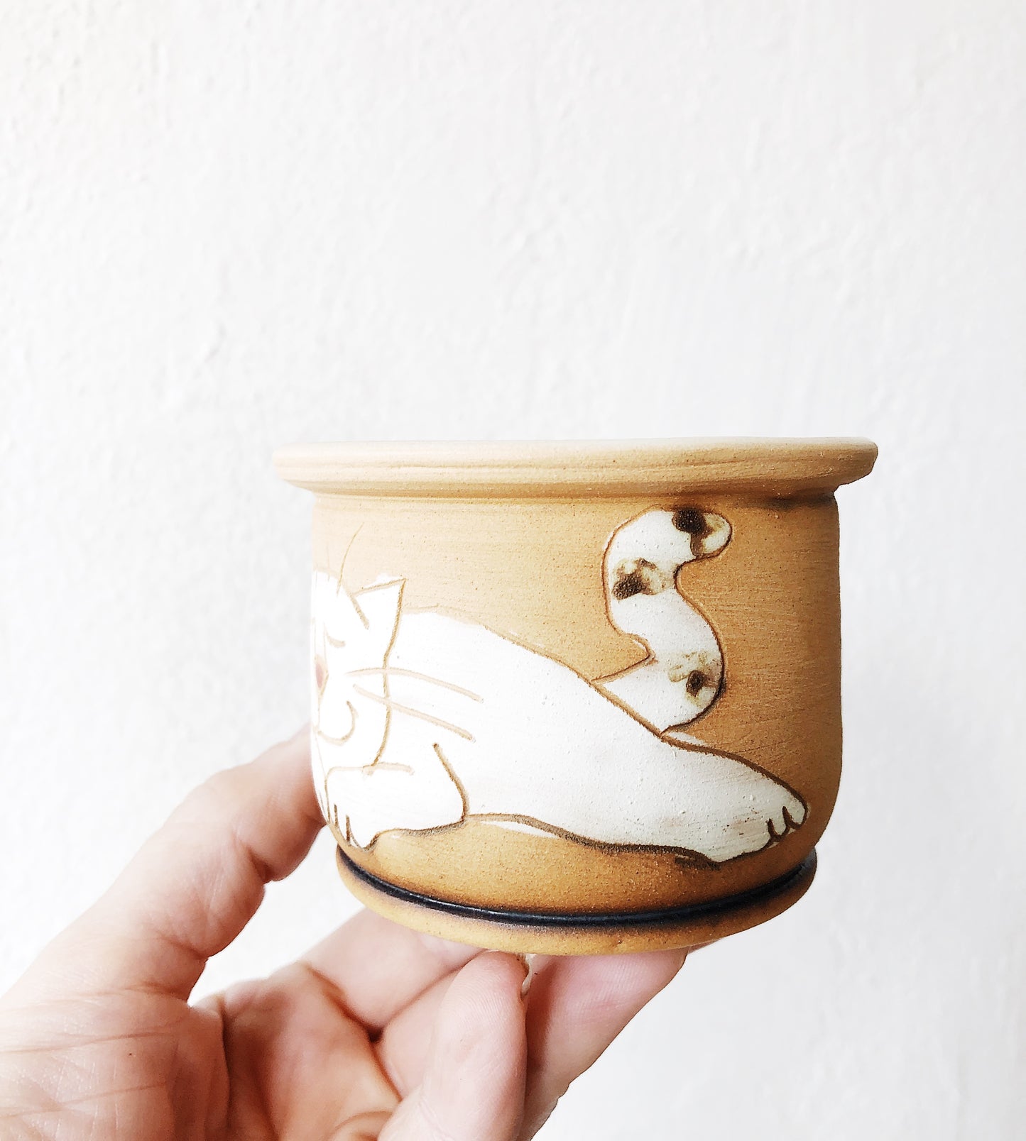 Tiny Handpainted Pot