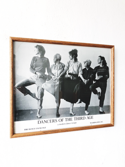 Vintage 1981 Dancers of the Third Age Framed Poster