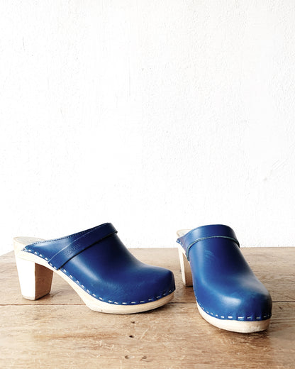 Maguba Cobalt Blue High Clogs