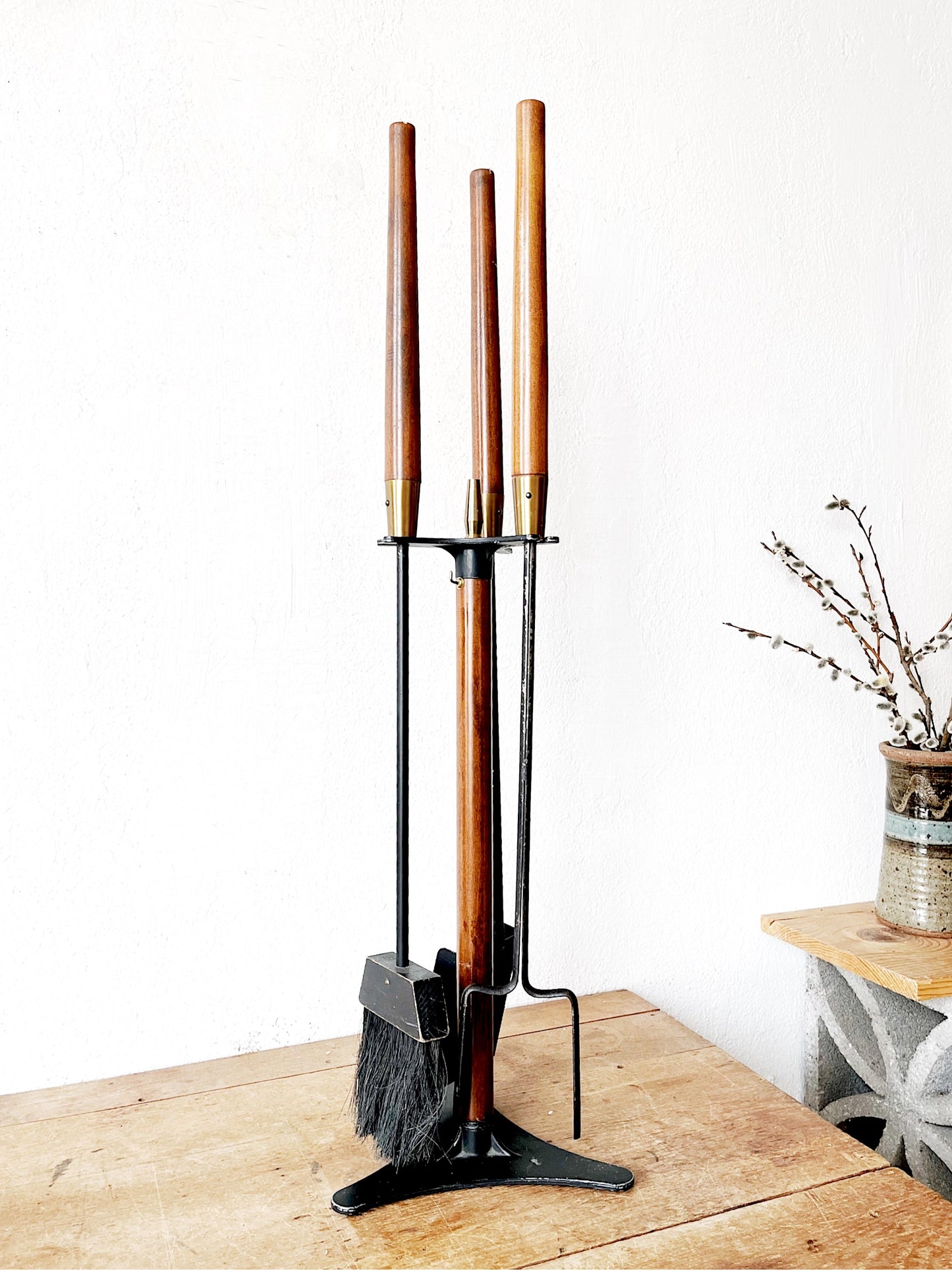 MCM Fireplace Tool Set