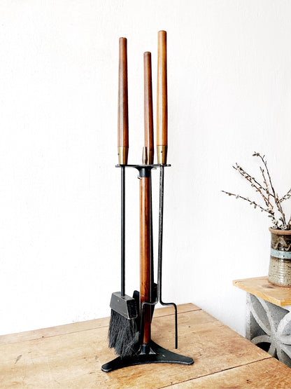 MCM Fireplace Tool Set