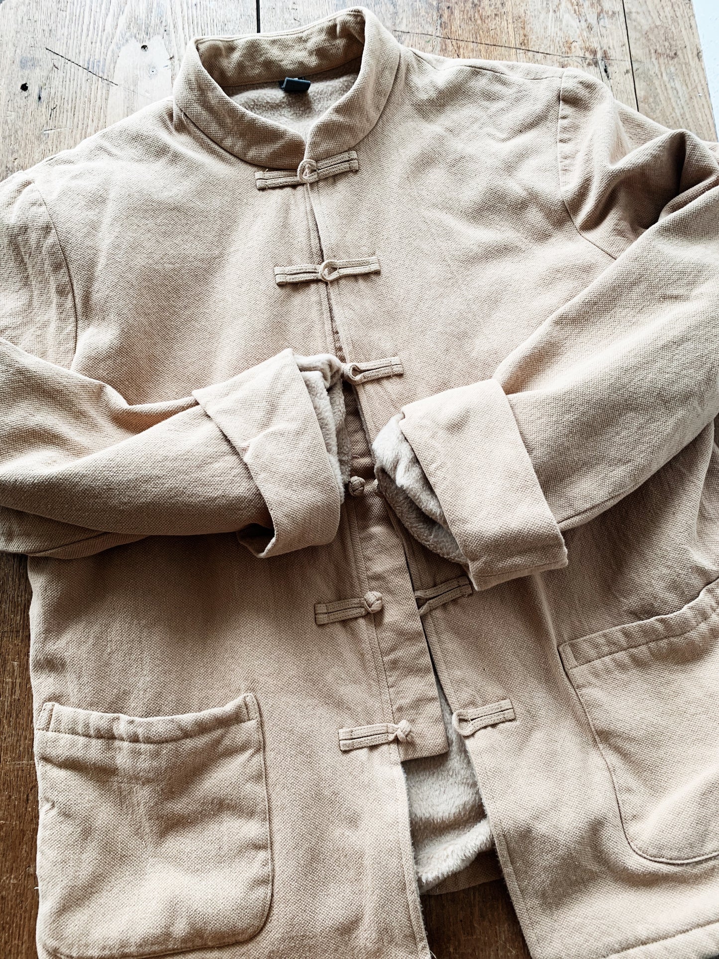 Cotton Fleece Lined Cheongsam Jacket