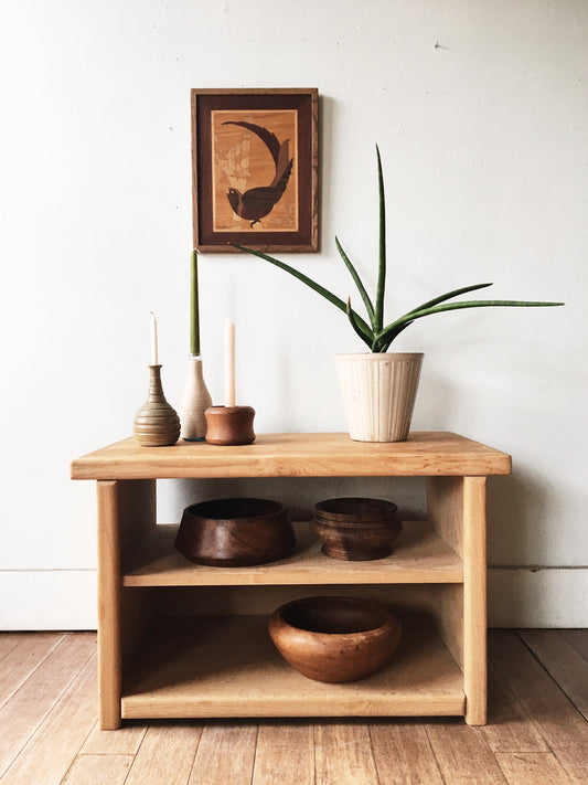 Vintage Wood Media Stand