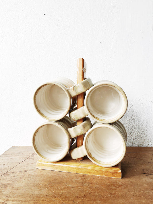 Vintage Padilla Mugs with Stand