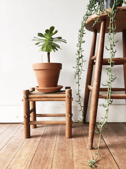 Wood and Bamboo Stool