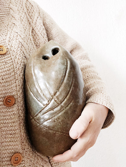 Handmade Brutalist Ikebana Vase