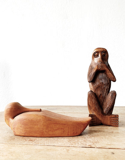 Vintage Hand Crafted Wood Animal