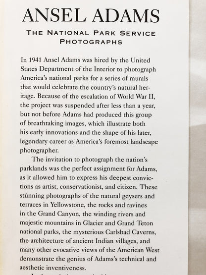 Vintage Ansel Adams National Parks