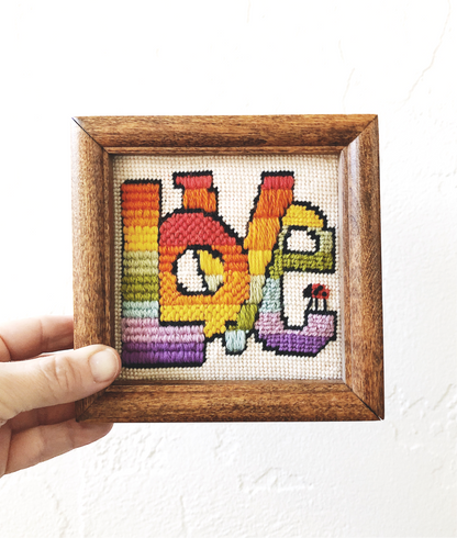 Vintage LOVE Needlepoint