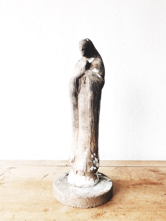 Vintage Cement Madonna