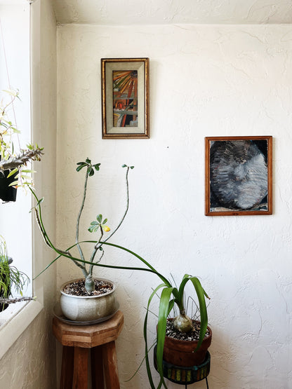 Vintage Abstract Oil Painting