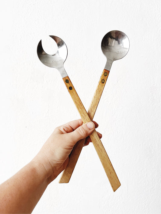 Vintage Japanese Salad Servers