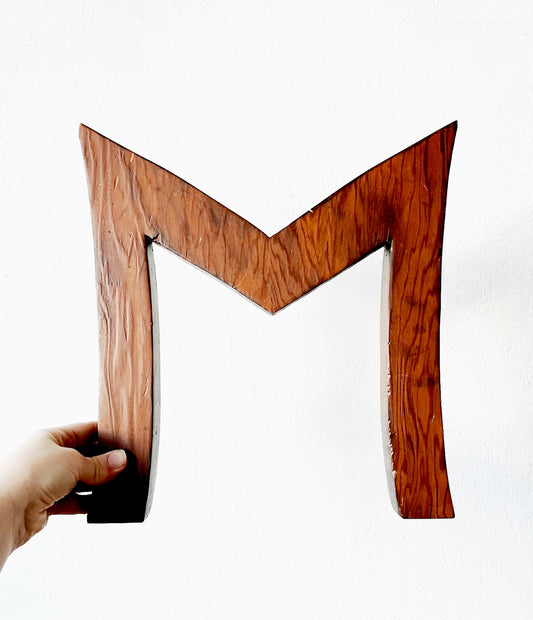 Large Wood Initial M or W