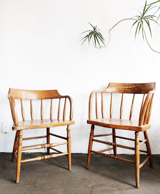 Antique Barrel Back Chair