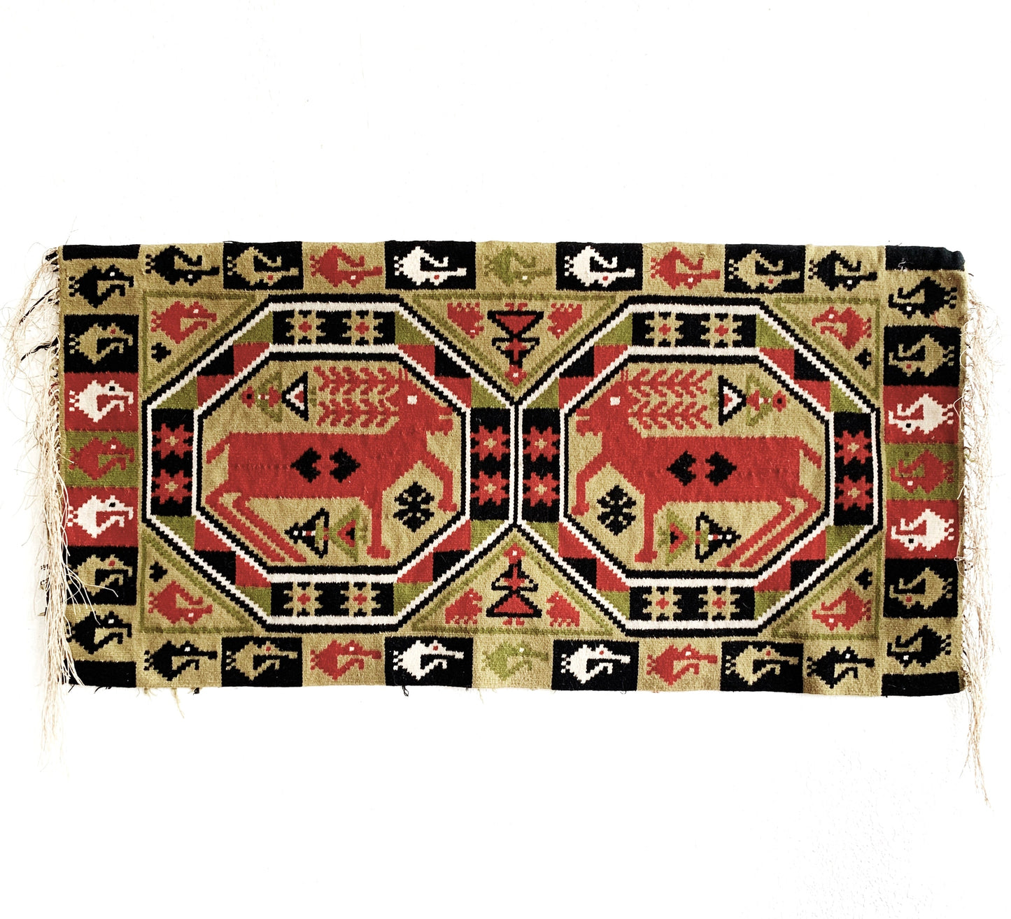 Vintage Woven Wool Wall Hanging