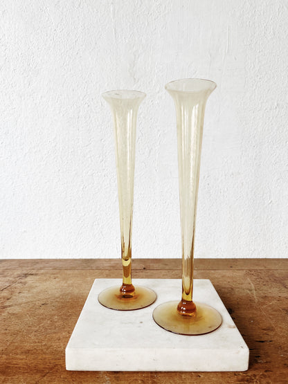 Vintage Blown Glass Flutes