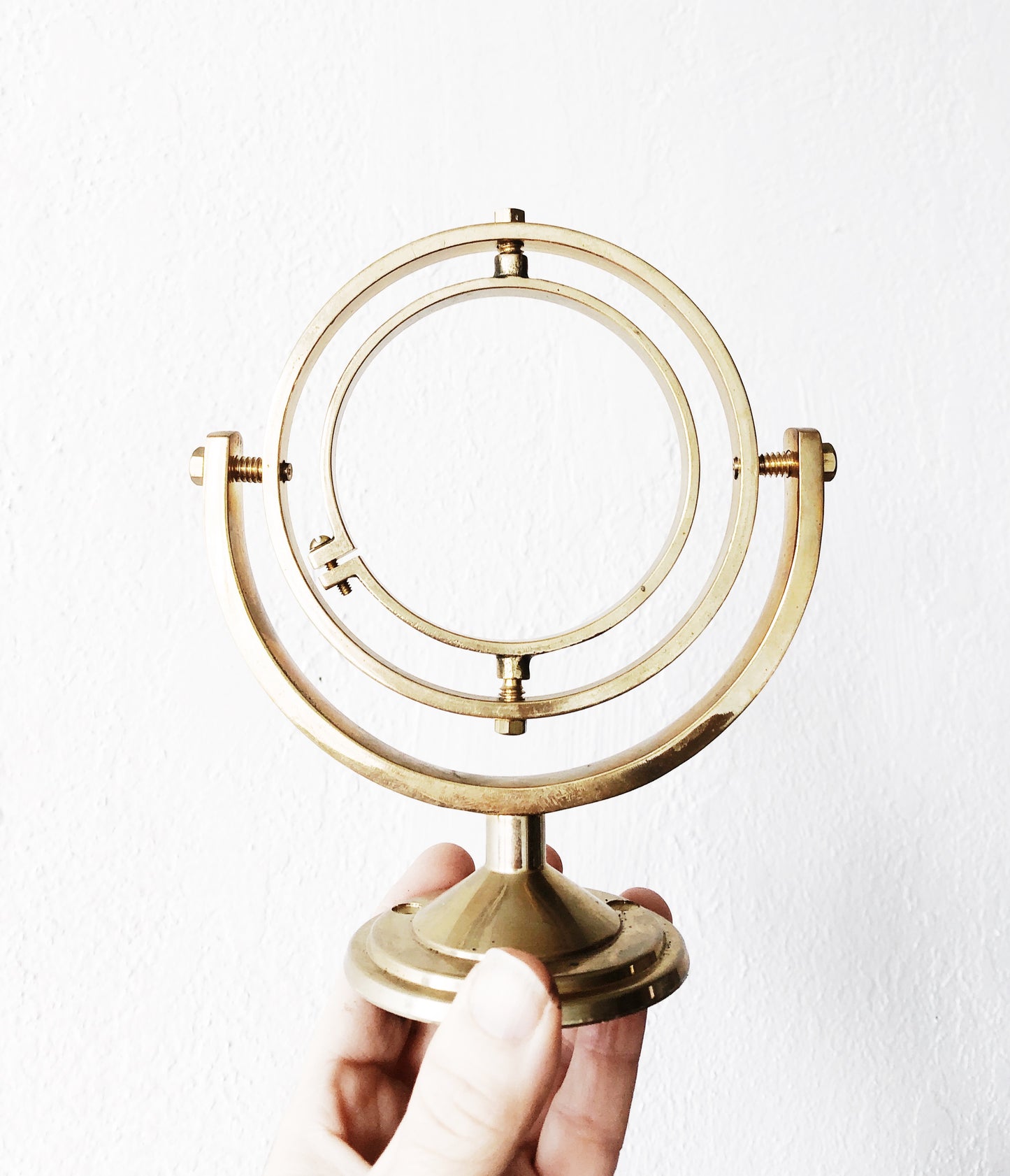 Vintage Brass Gyroscopic Sculpture