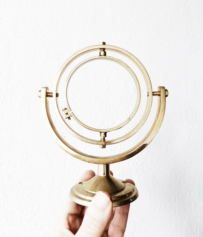 Vintage Brass Gyroscopic Sculpture