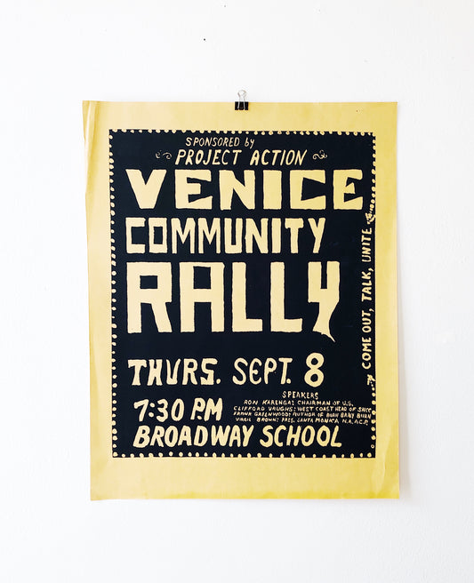Original California Community Activism Poster