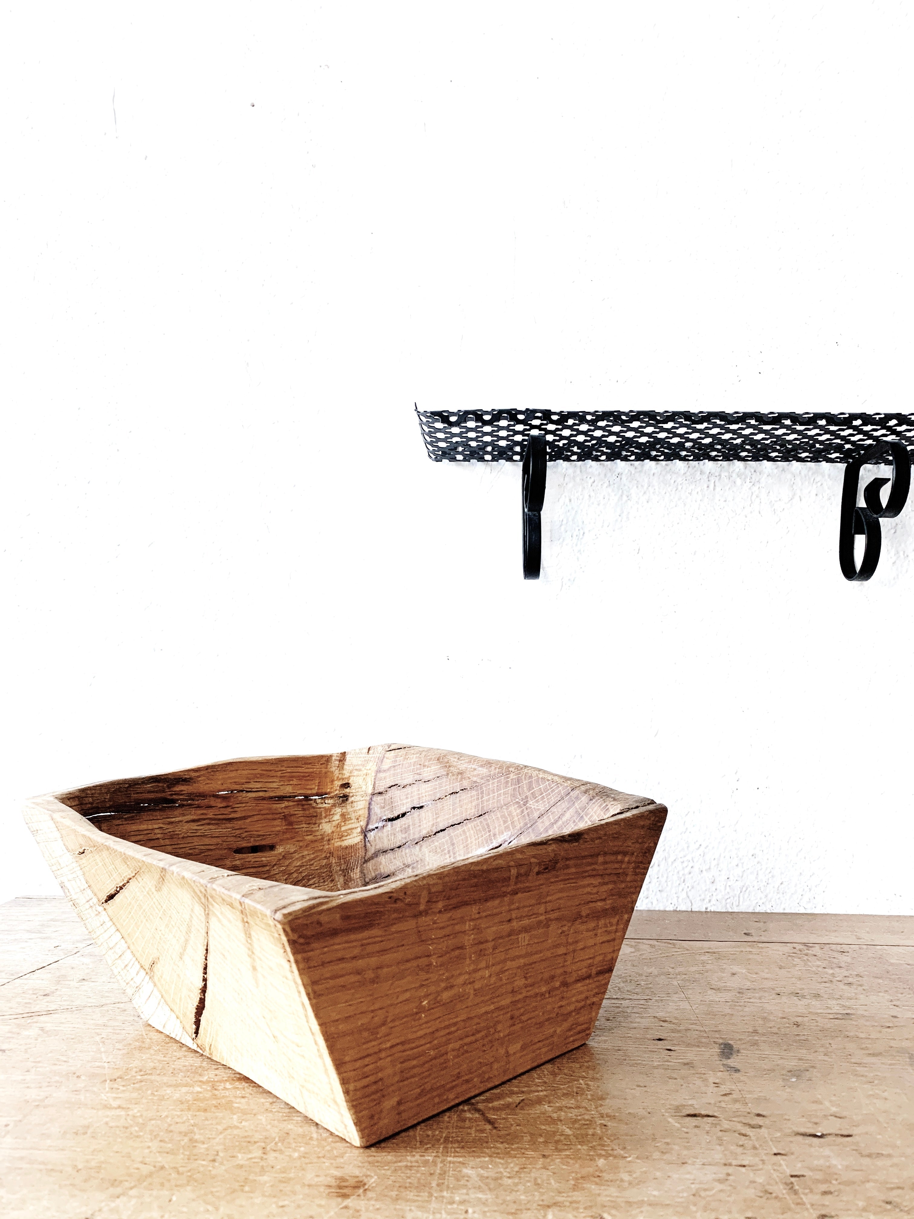 Artisan Carved Wood Bowl - Thumbnail 2