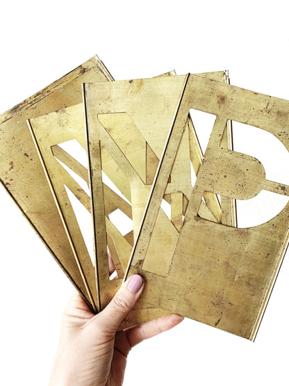 Vintage Brass Stencil