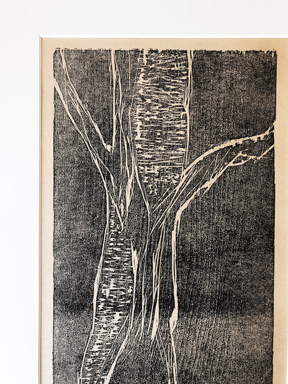 Vintage 1960s Matted Original Engraving