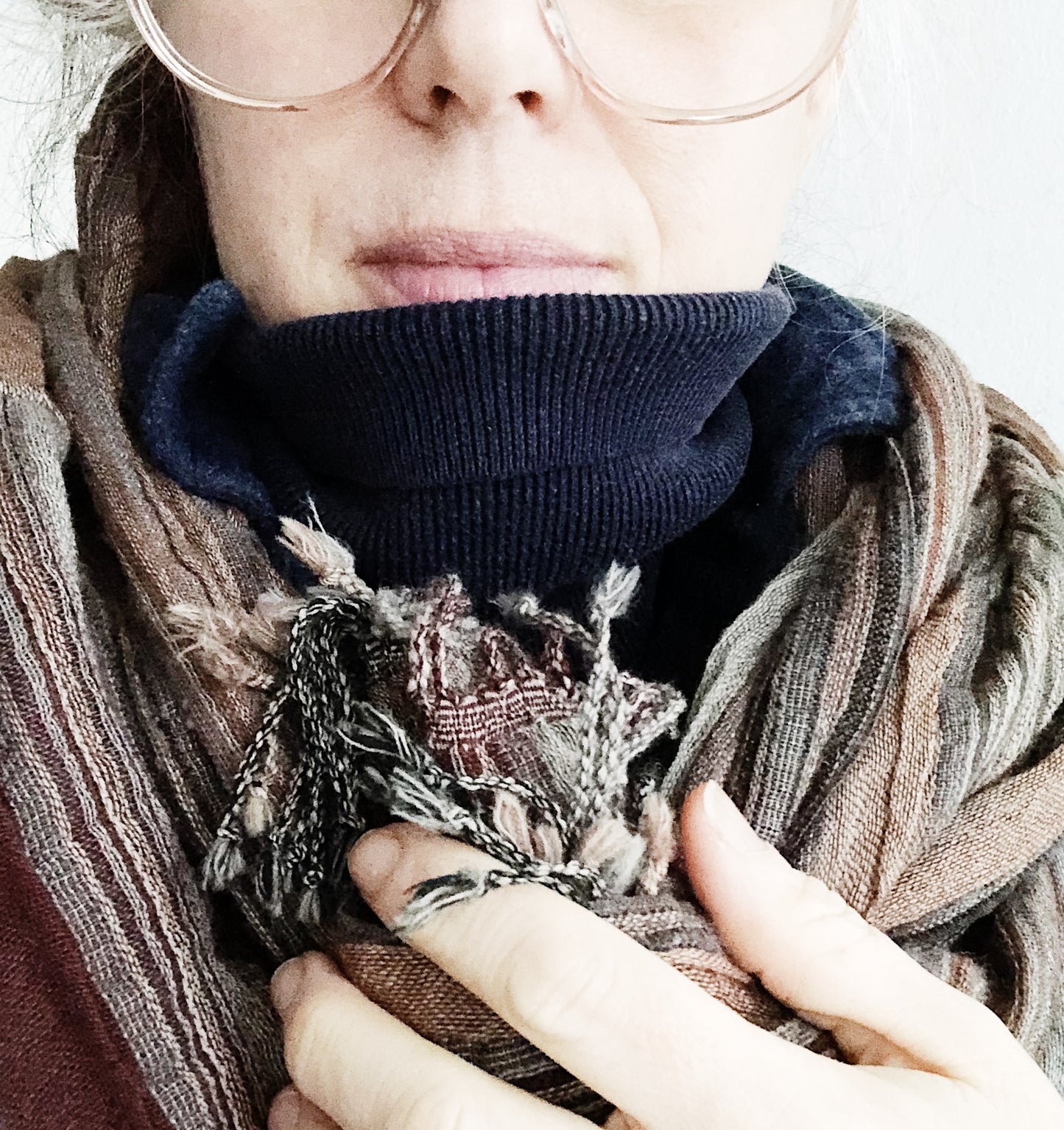 Oversized Gauzey Wool Scarf