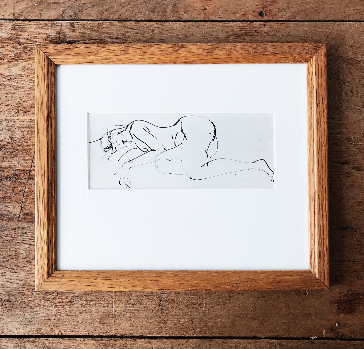 Vintage Mid Century Framed Lithograph