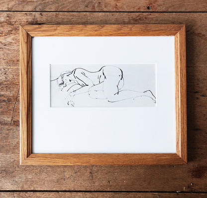 Vintage Mid Century Framed Lithograph