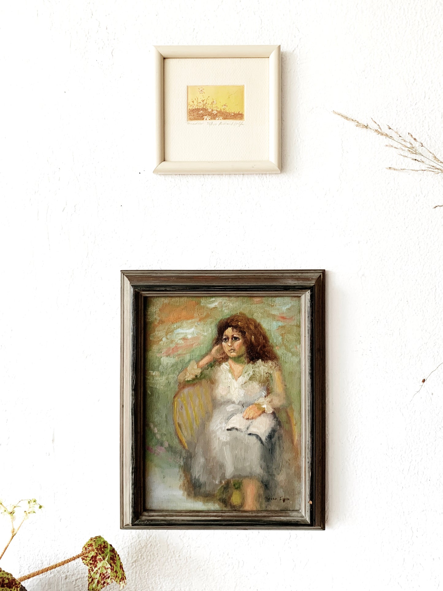 Original Vintage Framed Etching