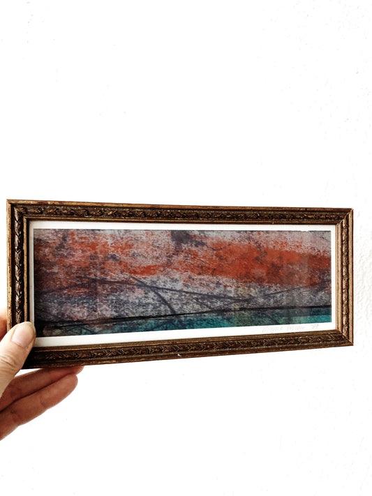 Vintage Framed Etching