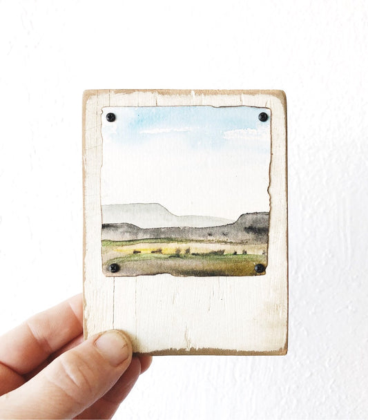 Petite Original Watercolor Landscape