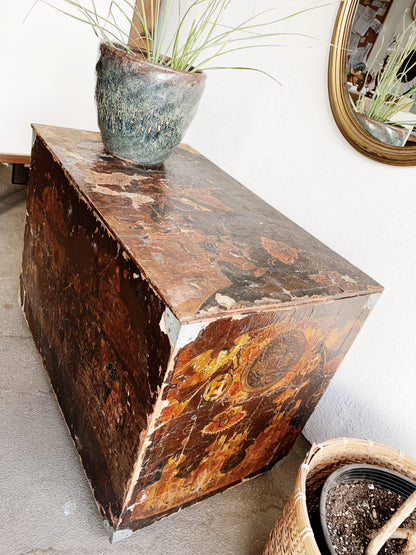 Antique Wood Trunk