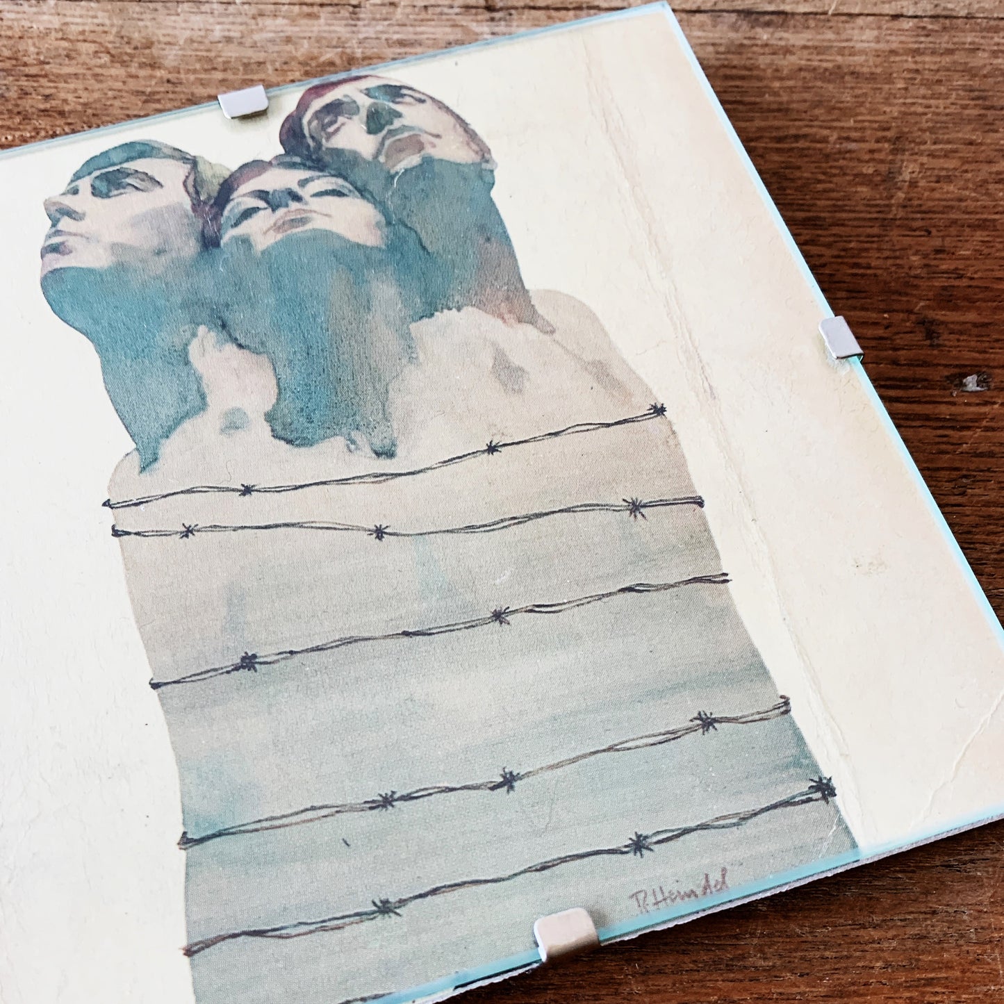 Vintage Framed Heindel Art Print