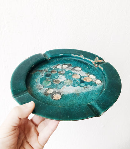 Vintage Enamel Ashtray