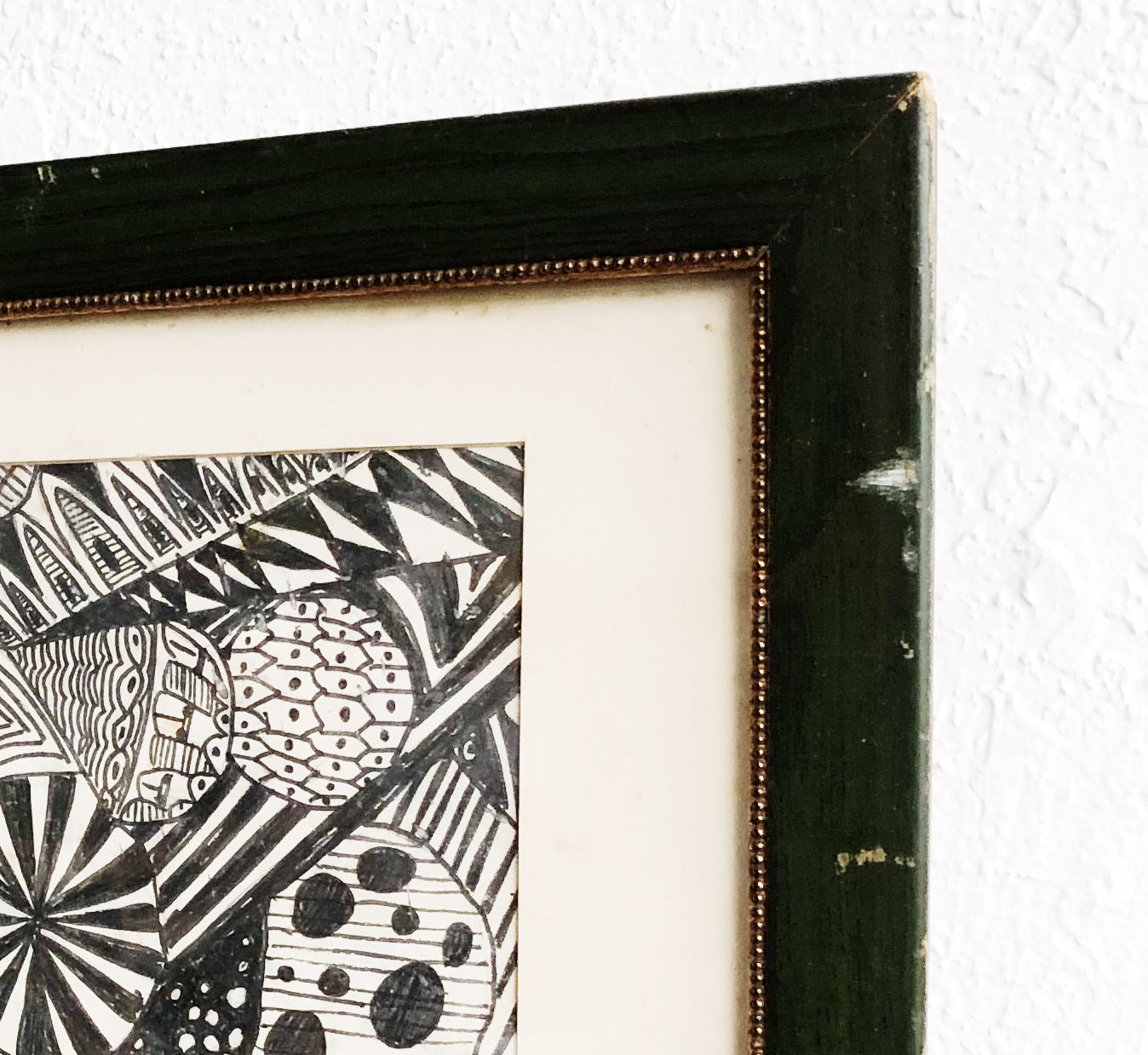 Original Abstract Framed Drawing