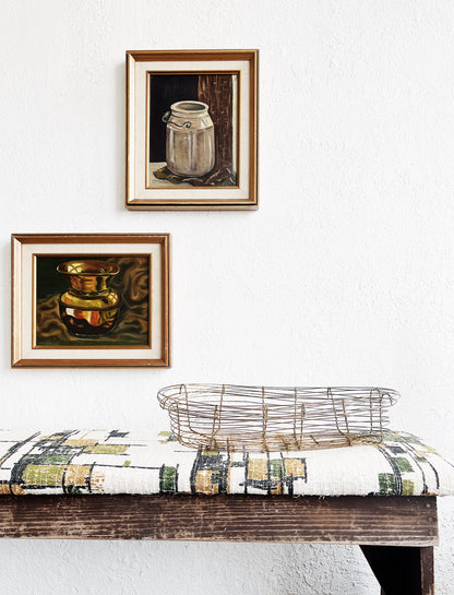 Vintage Sculptural Wire Basket