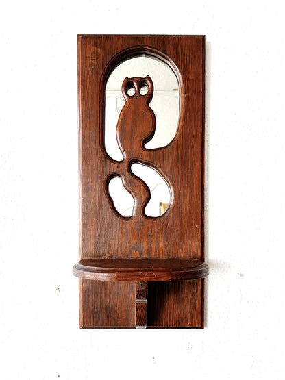 Vintage Mirrored Wall Shelf