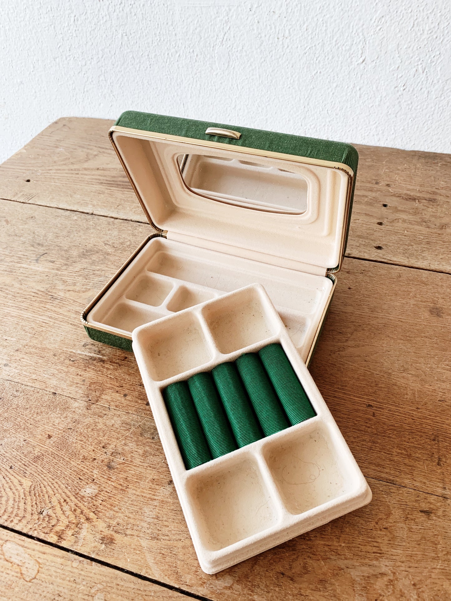 Vintage Silk Jewelry Box