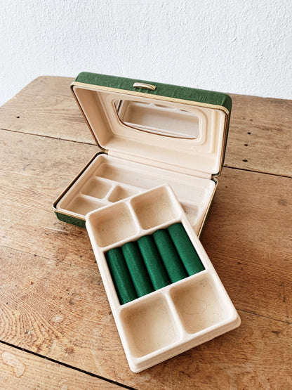 Vintage Silk Jewelry Box