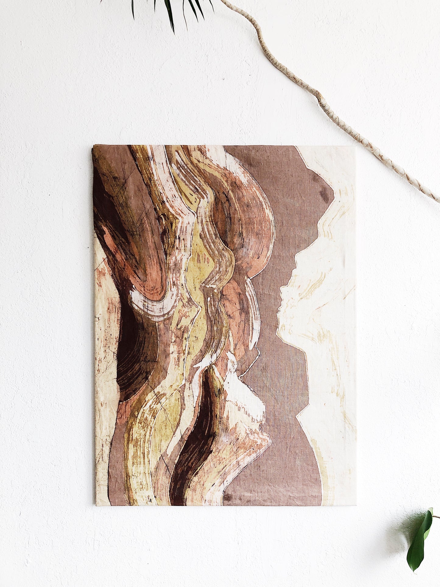 Vintage Batik Art Panel