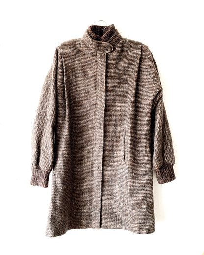 Vintage Wool Tweed Coat