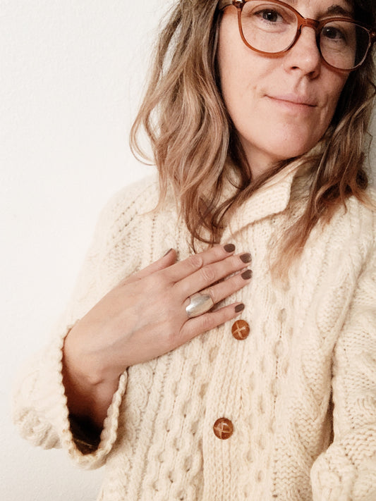 Vintage Wool Fisherman Sweater